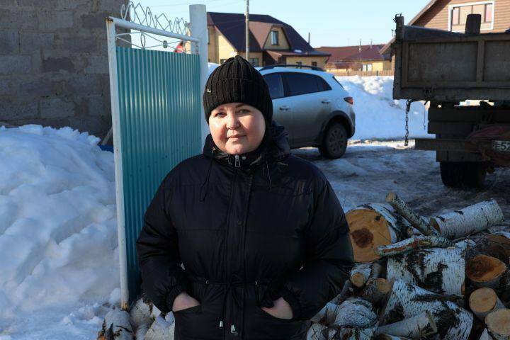 В Актаныше дрова от вырубки деревьев передают семьям бойцов СВО