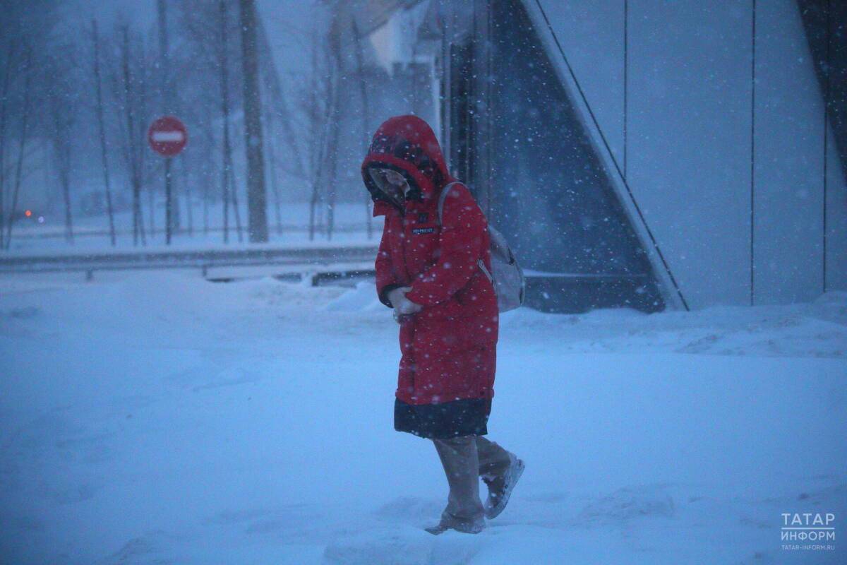 Снег, порывистый ветер и гололедица ожидаются в Татарстане 4 марта