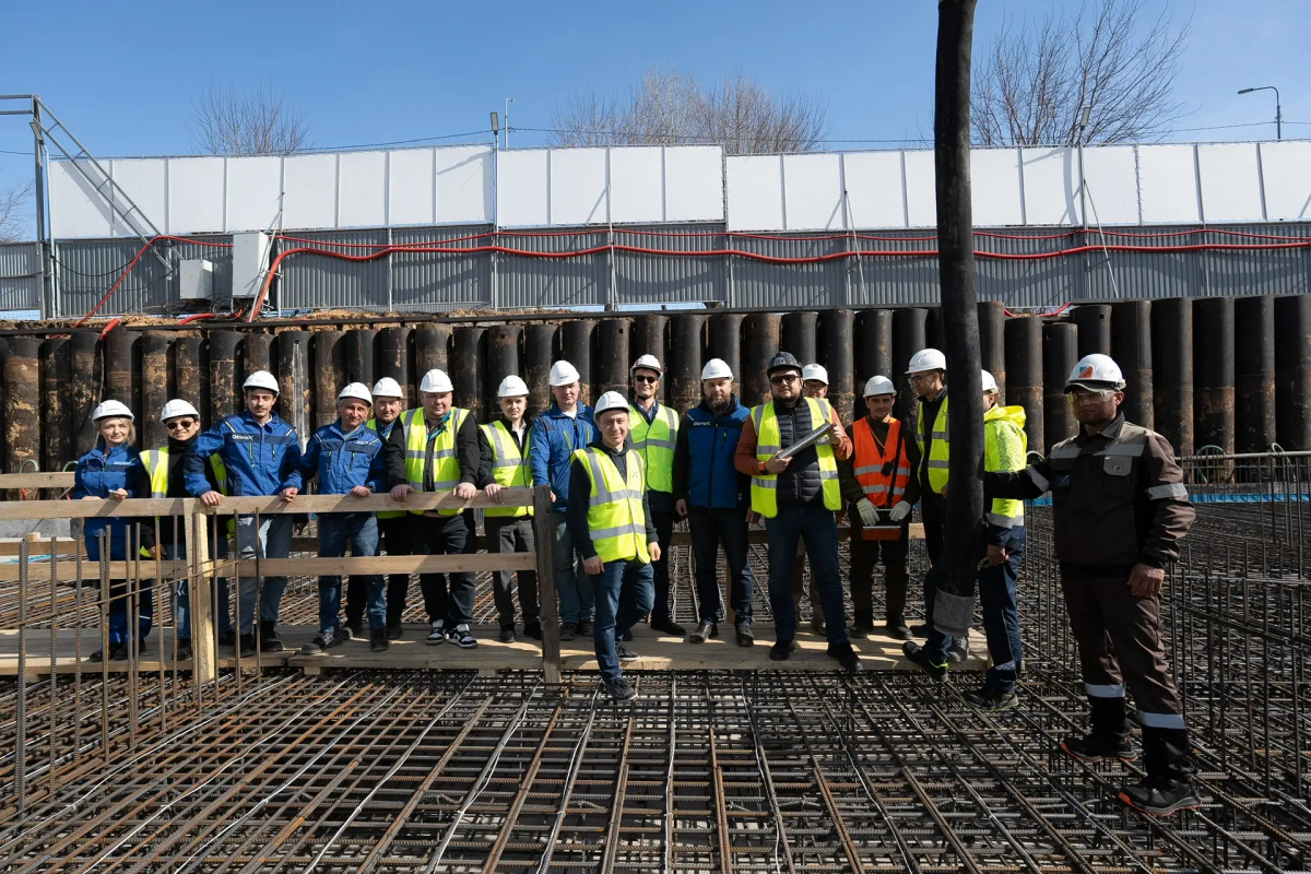 В проекте «Московский» залили первый куб бетона