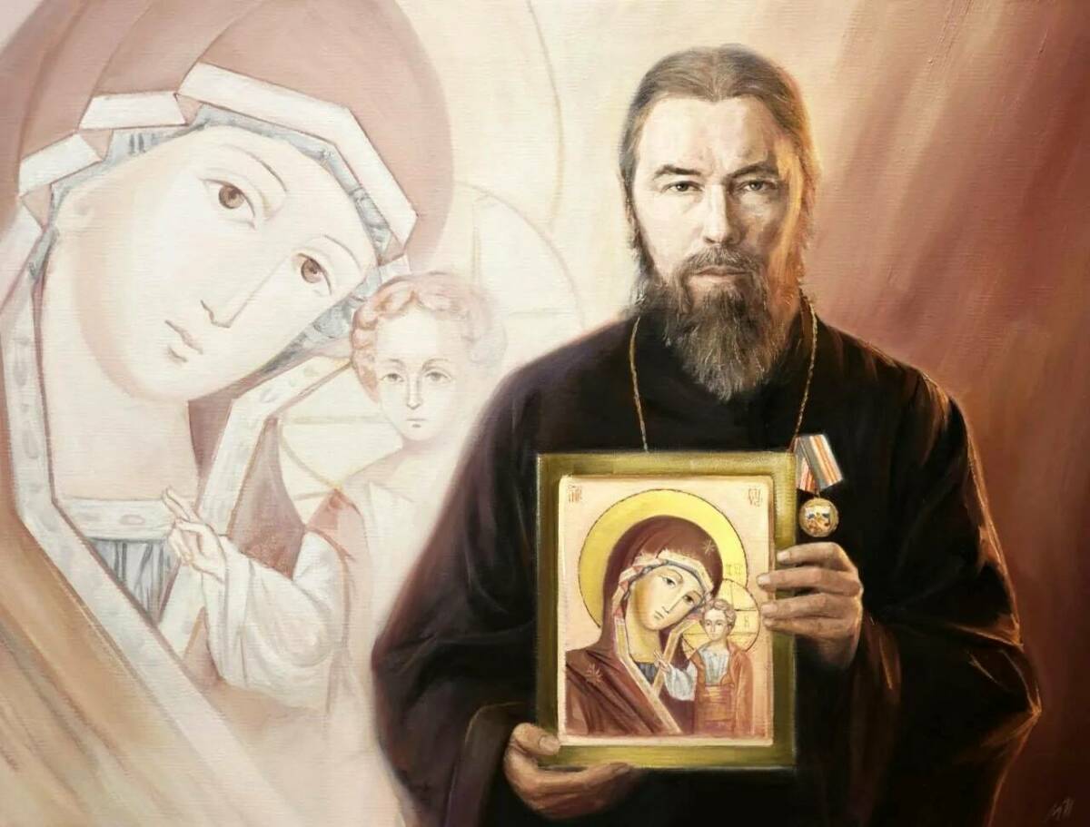 Художник из Татарстана продолжил цикл картин о людях служения