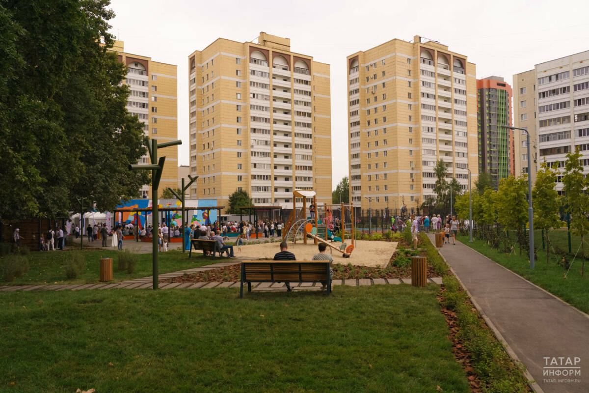 В Татарстане работы по благоустройству по программе «Наш двор» выполнены на 40%