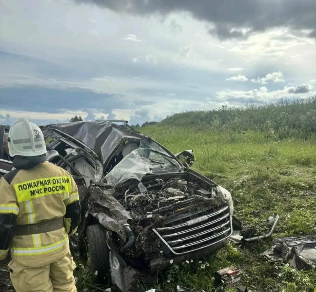 В Татарстане в результате ДТП погибла пассажирка опрокинувшейся иномарки