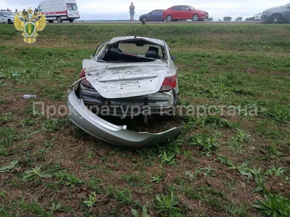 Подросток погиб при опрокидывании авто в кювет в Агрызском районе РТ