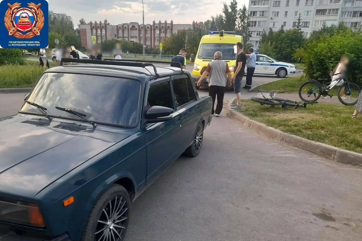 За день в Челнах сбили двоих юных велосипедистов, оба получили травмы