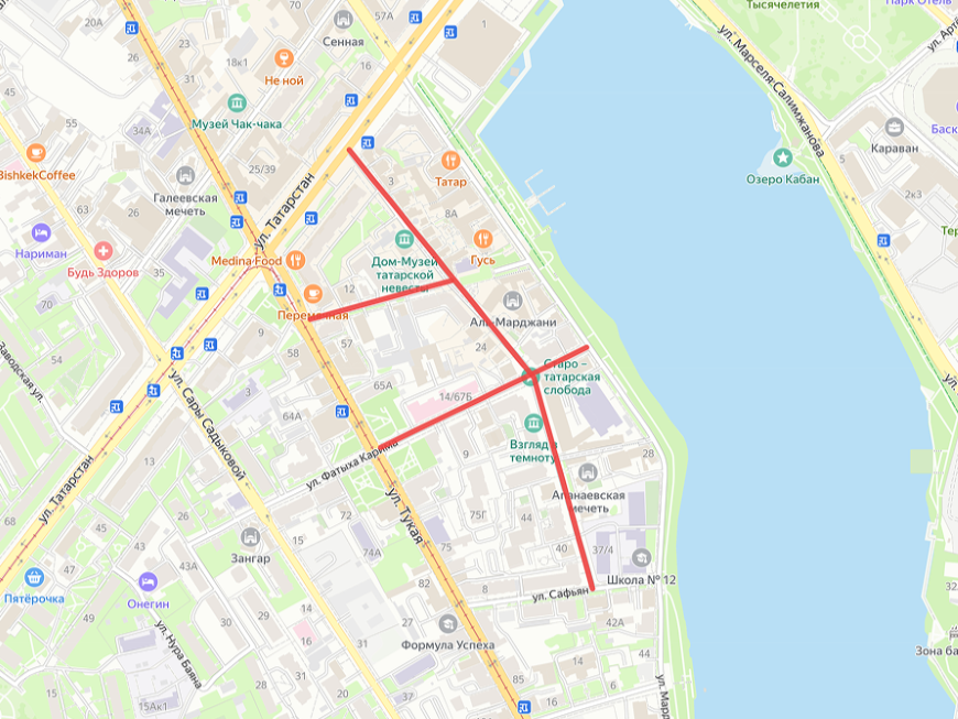 В Казани 29 августа могут ограничить движение в Старо-Татарской слободе