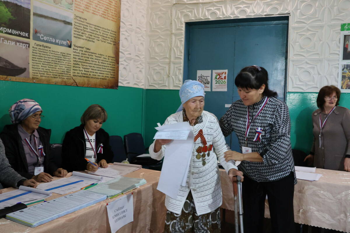«Пусть будет мир»: 96-летняя жительница Актанышского района проголосовала