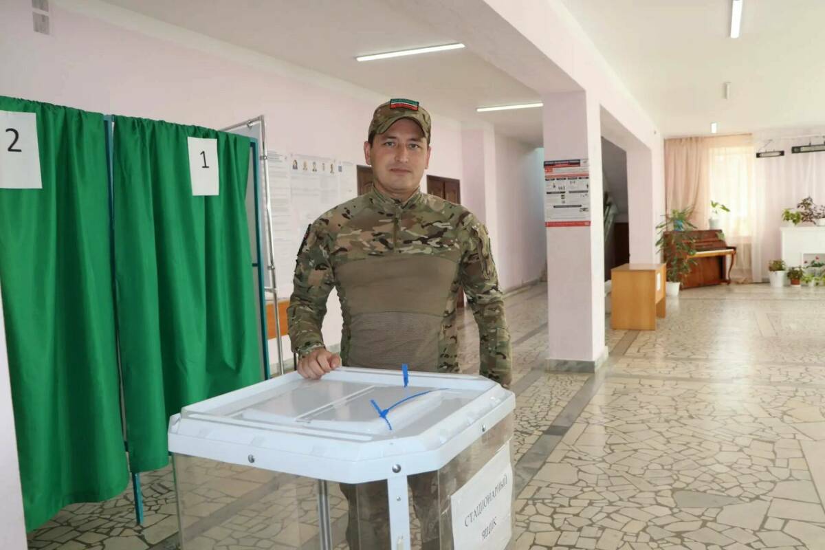 Ветеран СВО из Апастовского района принял участие в выборах