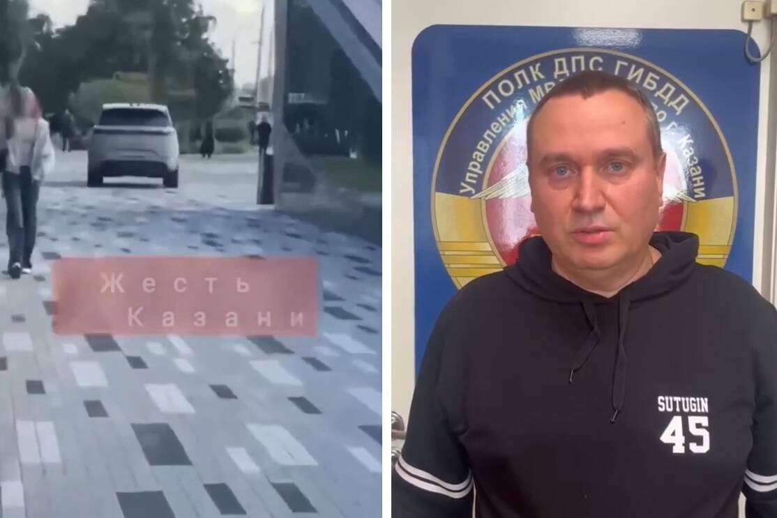 Водитель Land Rover объяснил, почему проехал по тротуару возле метро в Казани