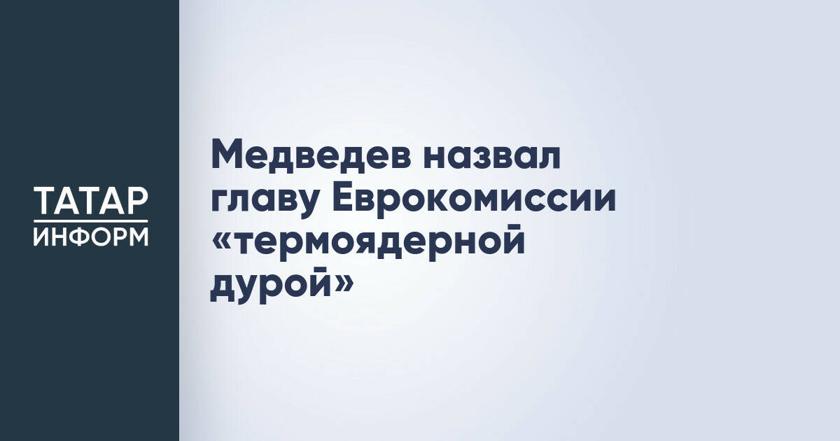 Дмитрий Медведев раскритиковал заявление главы Еврокомиссии по инциденту в порту Констанца