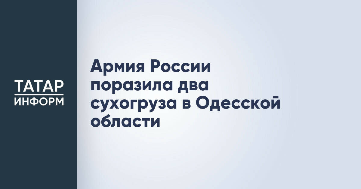 Российская армия уничтожила два сухогруза в порту Южный Одесской области